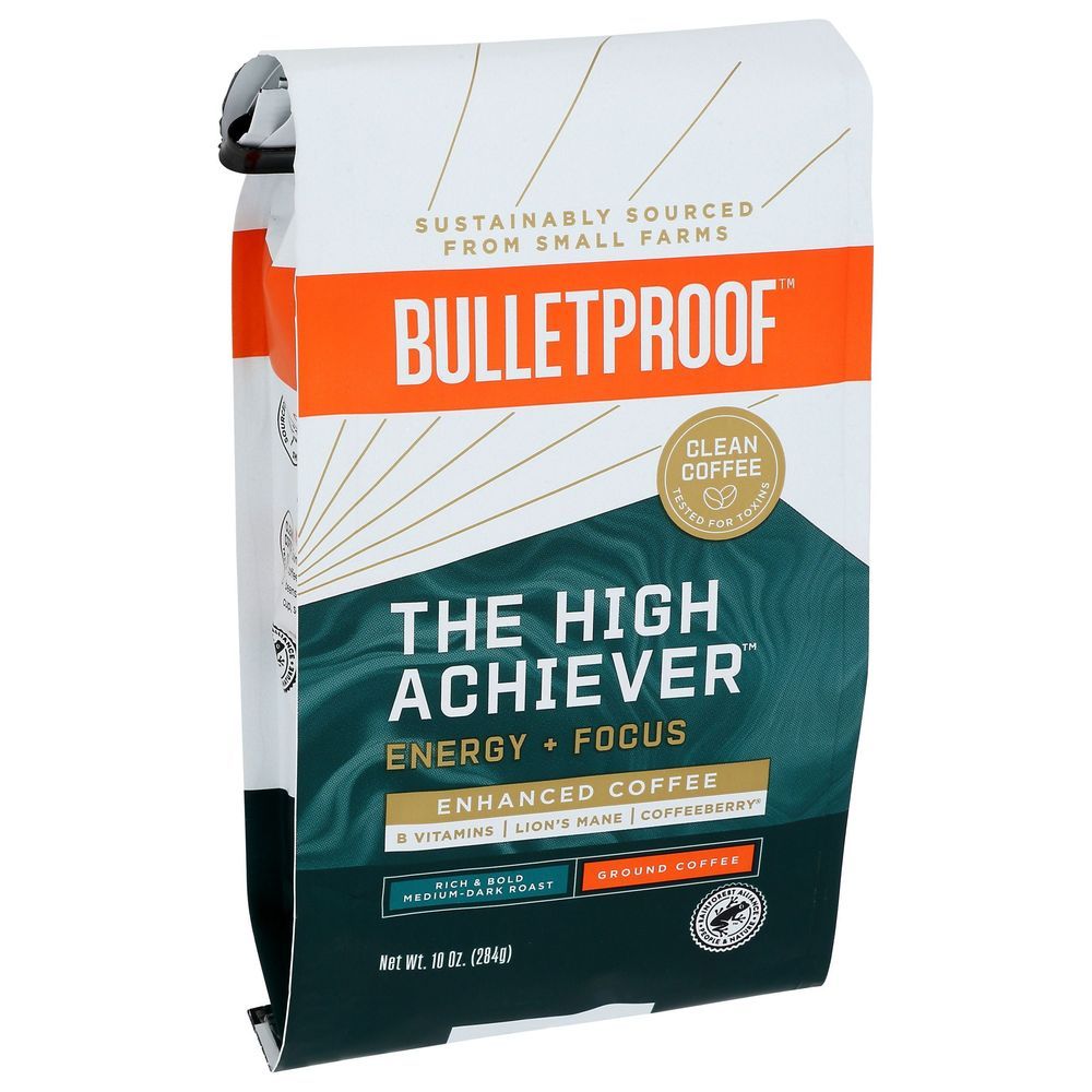 Bulletproof The High Achiever Ground Coffee, 10 Ounce -- 6 Per Case