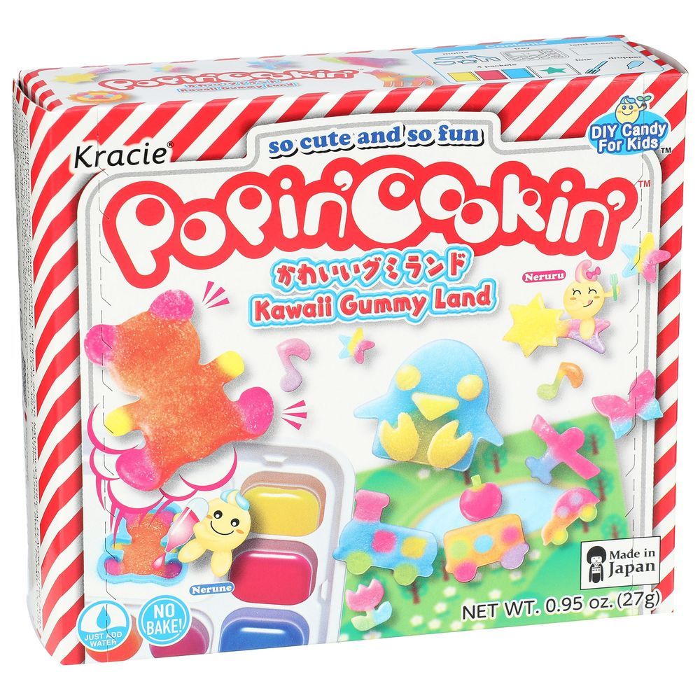 Kracie Popin Cookin Kawaii Gummy Land Dry Candy For Kids, 0.95 Ounce -- 5 Per Case
