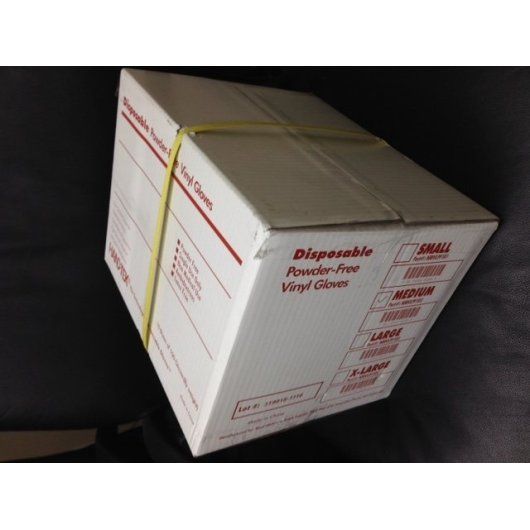 Boyd Products Disposable Powder Free Vinyl Glove Medium Long Cuff, 100 Count -- 10 Per Case