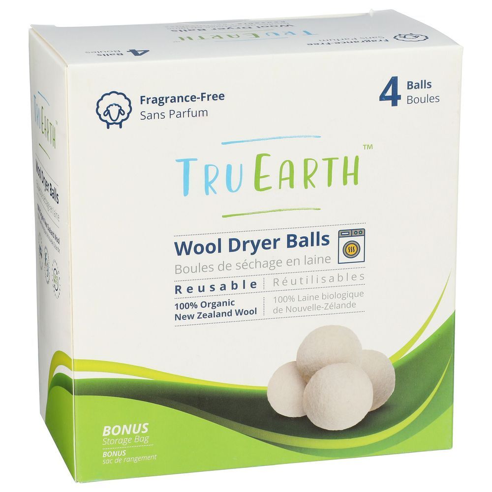 Tru Earth Wool Dryer Balls, 4 Count -- 4 Per Case