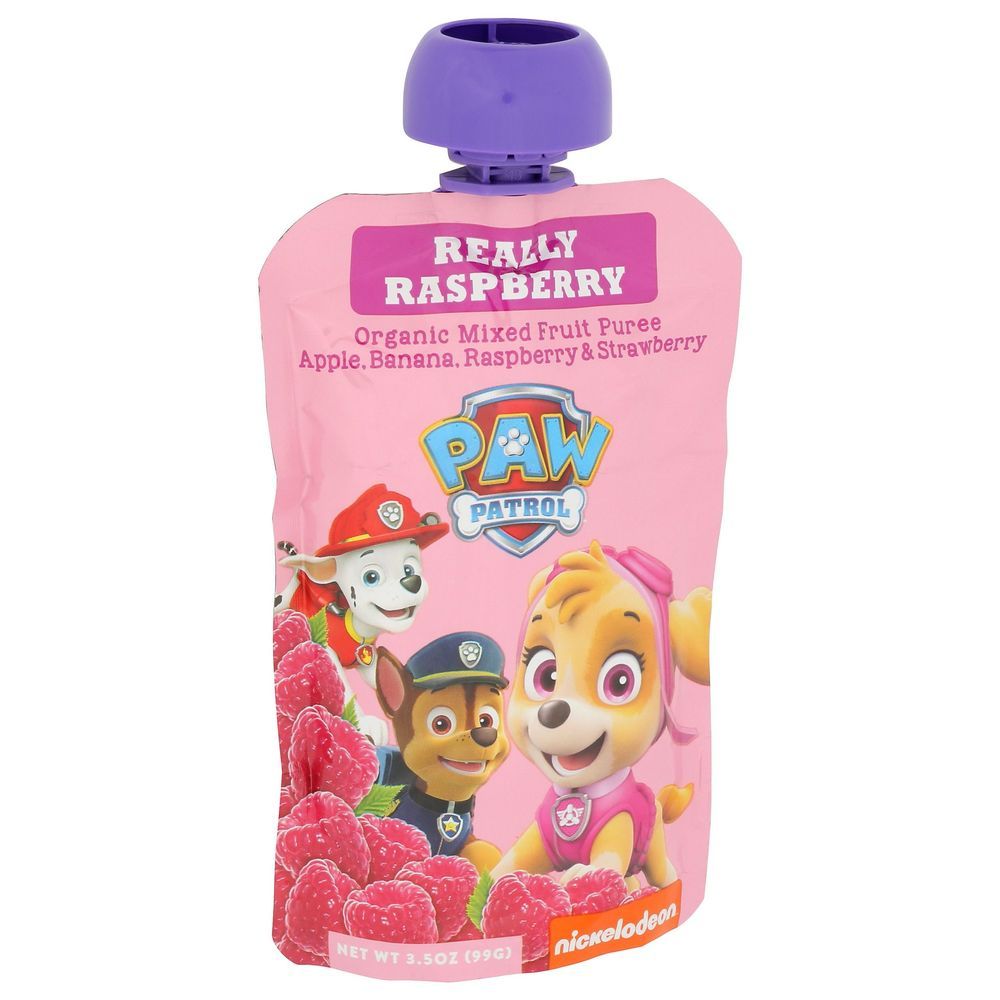 Paw Patrol Organic Really Raspberry Mixed Fruit Puree, 3.5 Ounce -- 10 Per Case