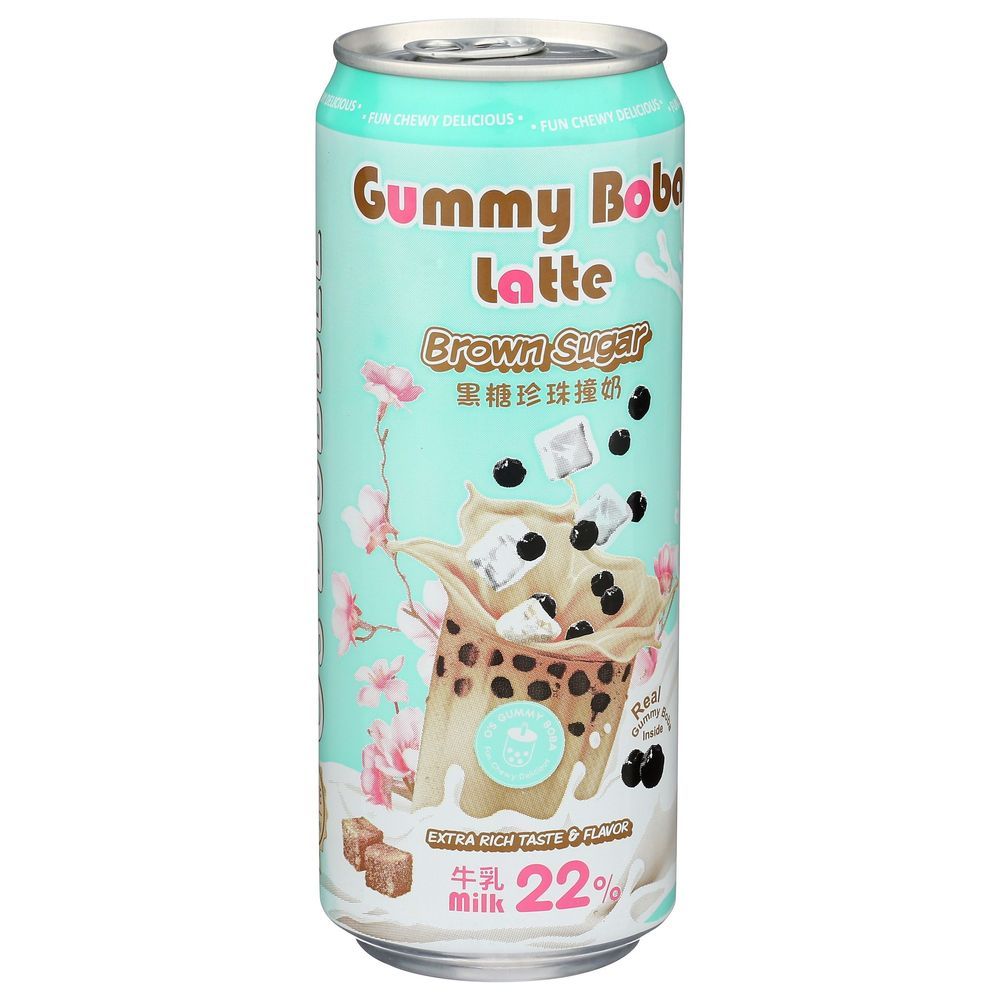 Os Brown Sugar Gummy Boba Latte, 15.9 Ounce -- 6 Per Case