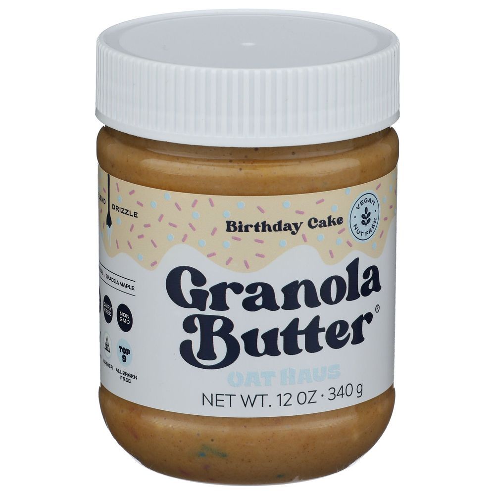 Oat Haus Birthday Cake Granola Butter, 12 Ounce -- 6 Per Case