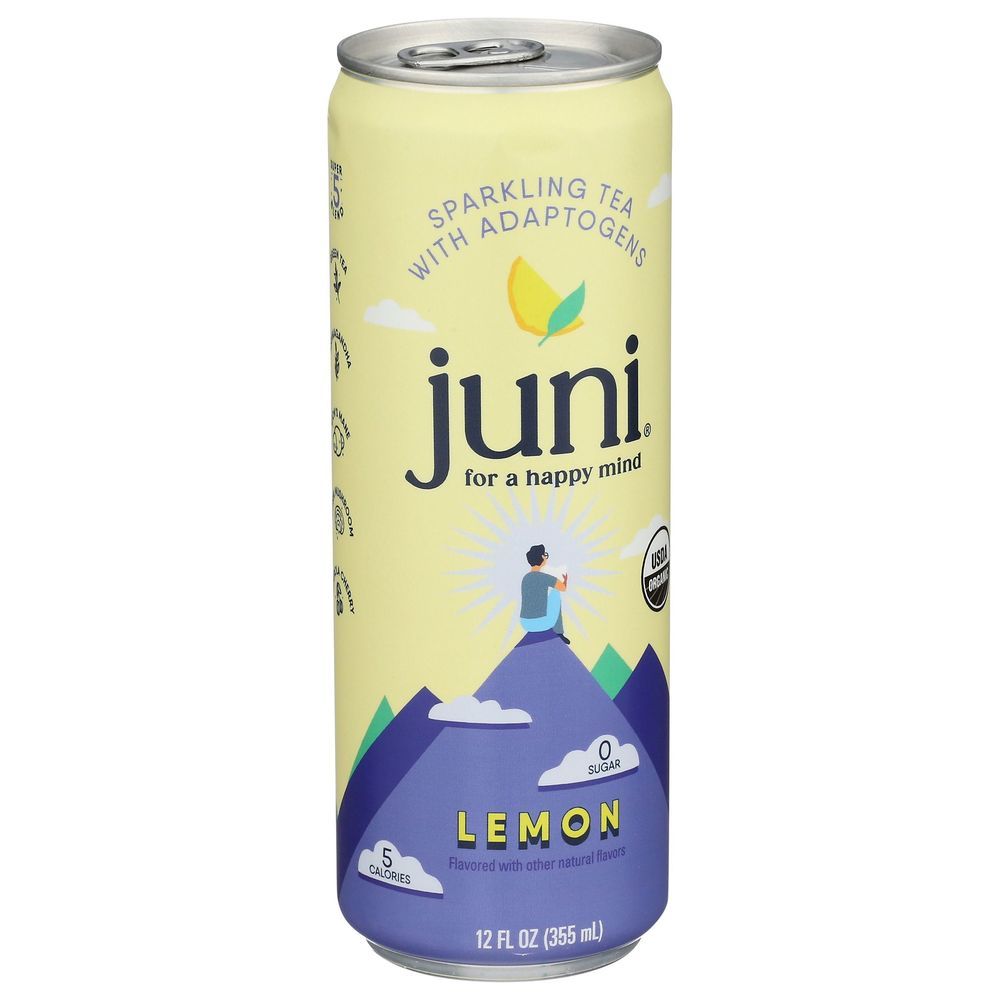 Juni Organic Lemon Sparkling Tea, 12 Fluid Ounce -- 12 Per Case