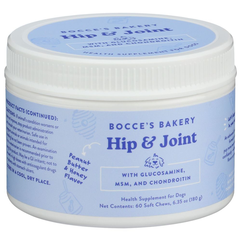 Bocce's Hip And Joint Health Supplement Soft Chews For Dogs, 6.35 Ounce -- 12 Per Case