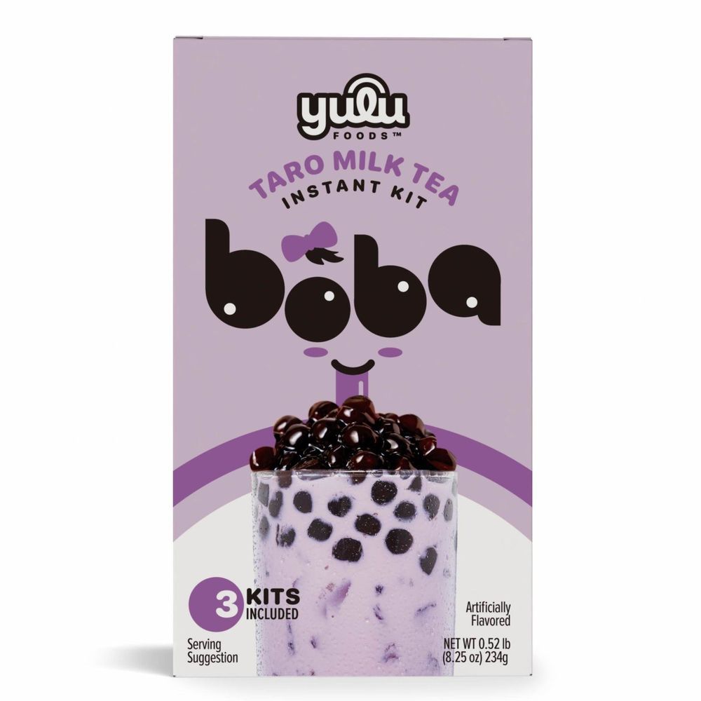 Yulu Foods Taro Milk Tea Instant Kit, 8.25 Ounce -- 8 Per Case