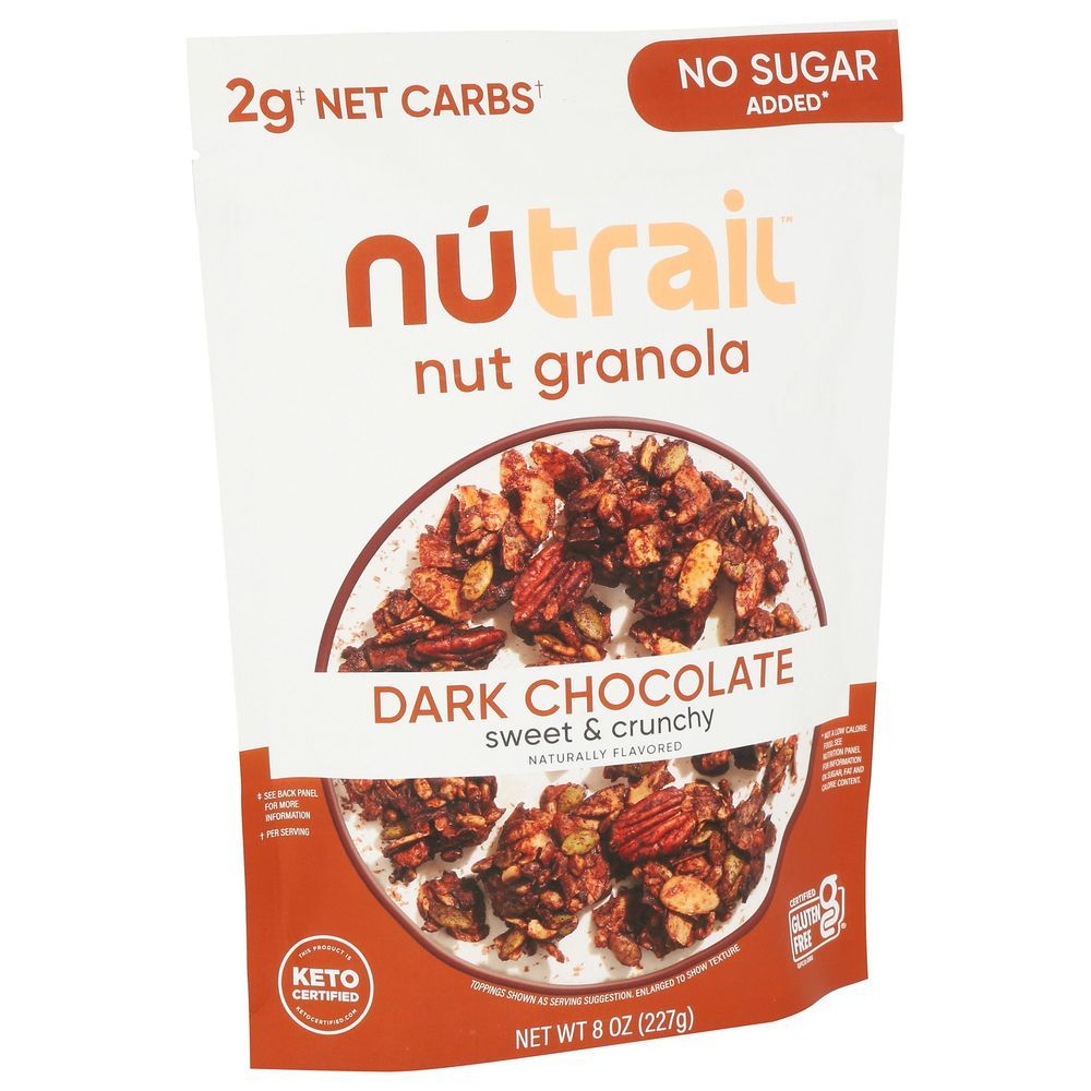 Nutrail Keto Dark Chocolate Nut Granola, 8 Ounce -- 6 Per Case
