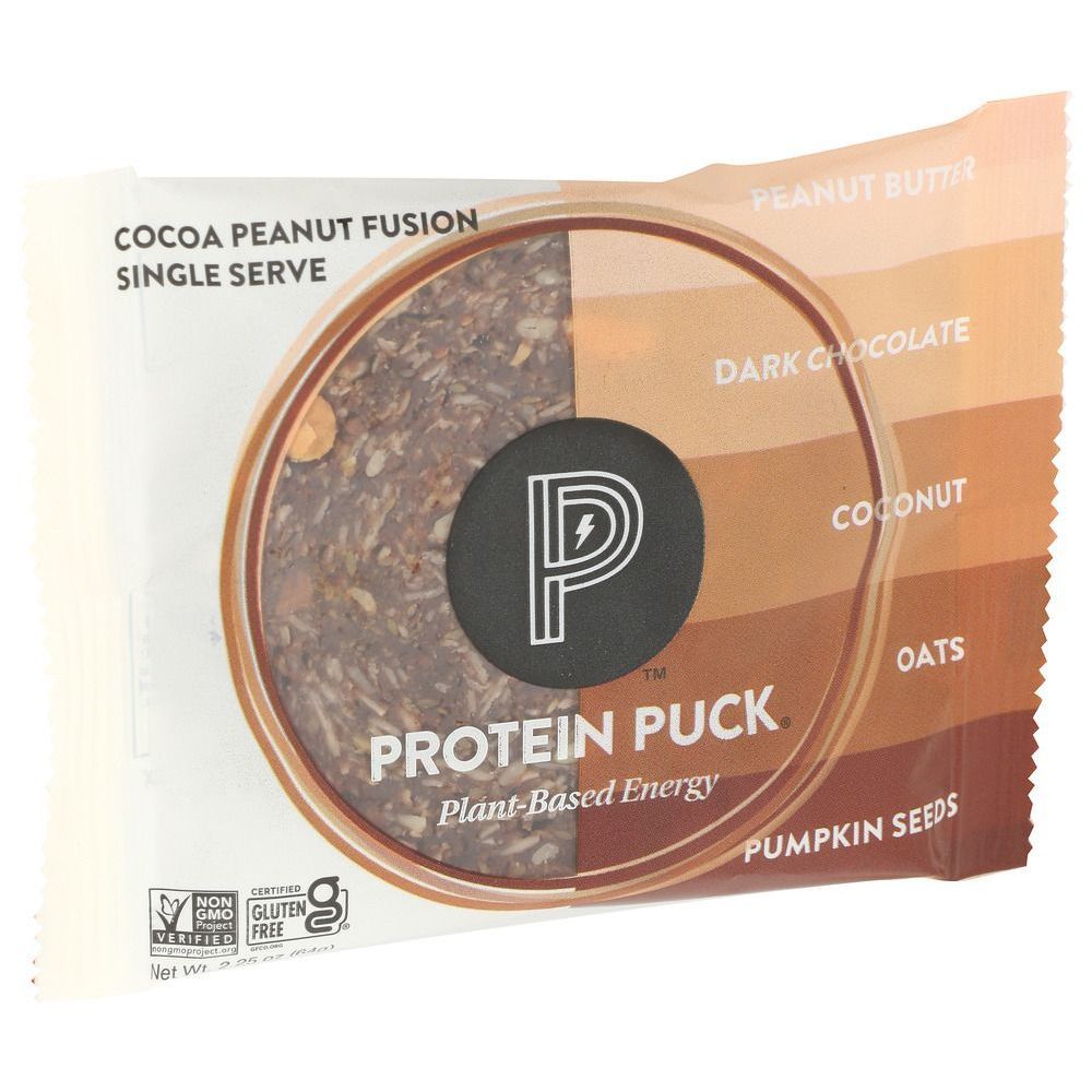 Protein Puck Peanut Fusion Energy Bar, 2.25 Ounce -- 16 Per Case