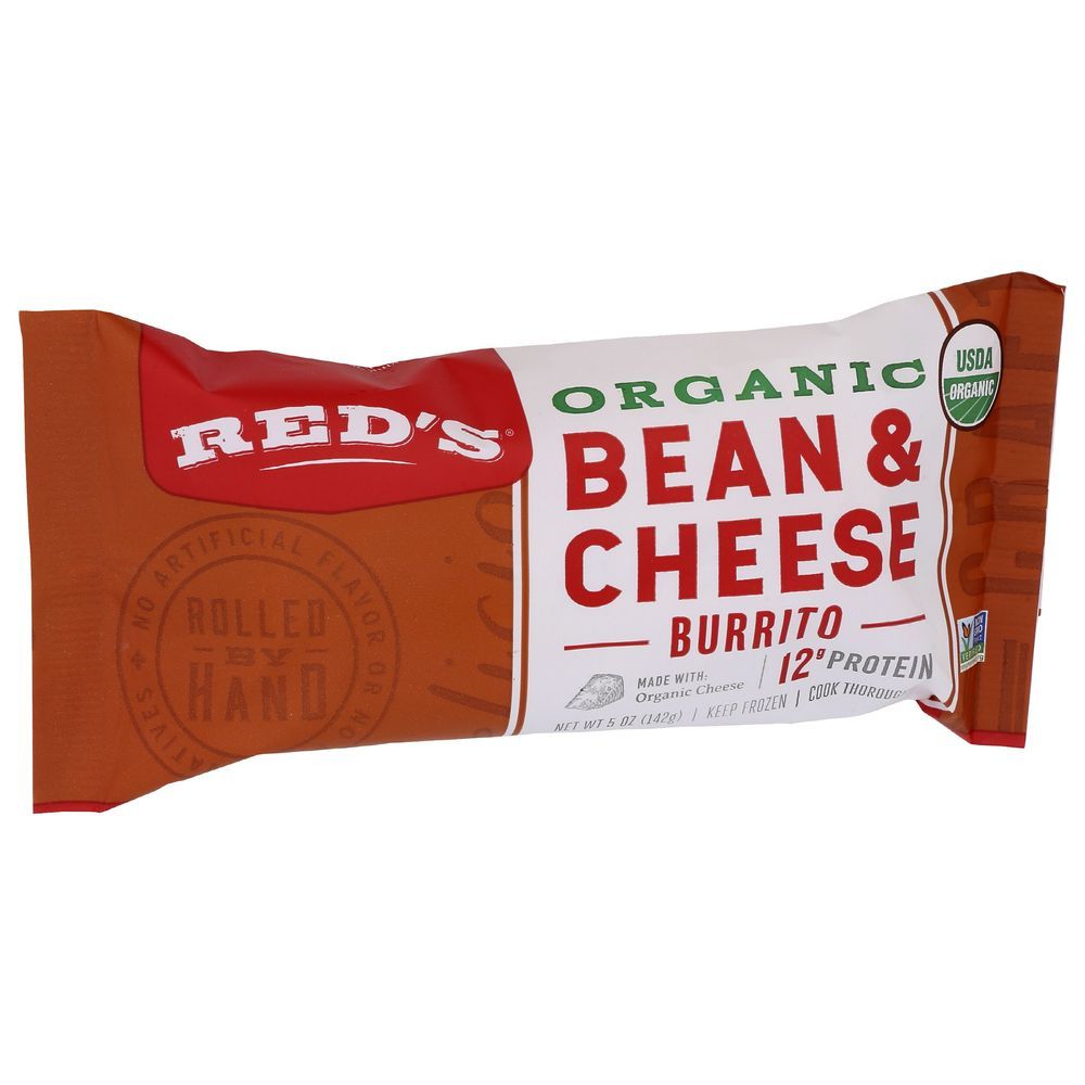 Red's Organic Bean And Cheese Burrito, 5 Ounce -- 12 Per Case