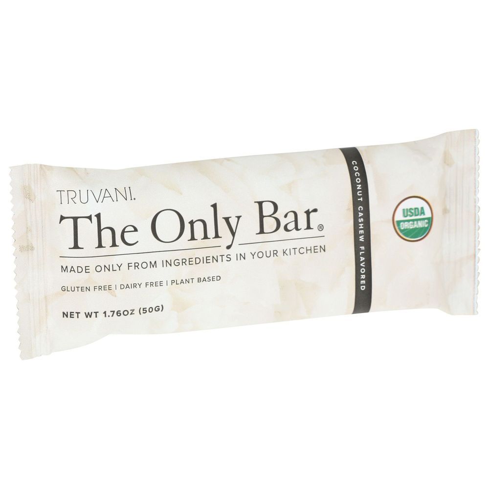 Truvani Organic Coconut Cashew Bar, 1.76 Ounce -- 12 Per Case