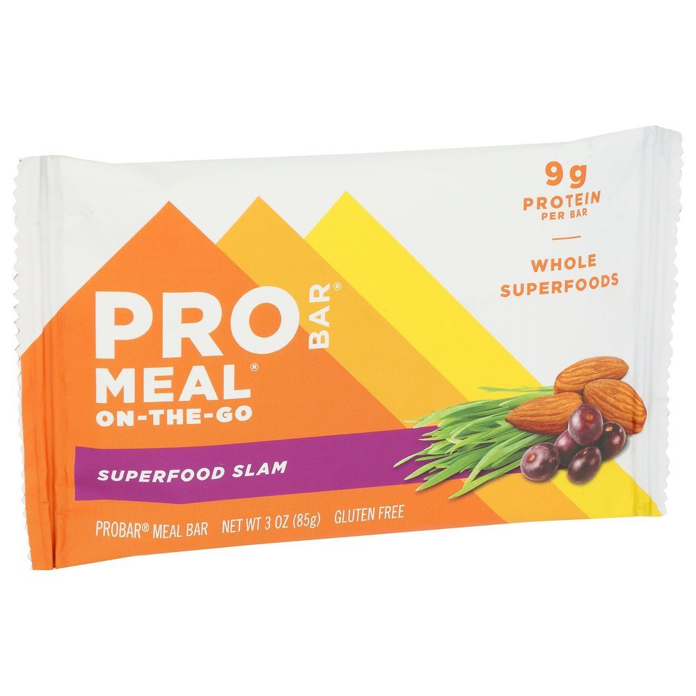 Probar Organic Superfood Slam Meal Bar, 3 Ounce -- 12 Per Case