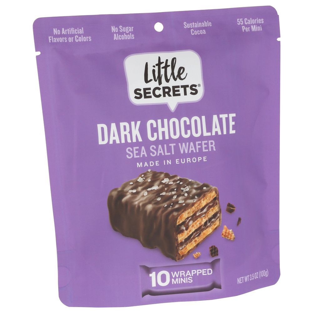 Little Secrets Dark Chocolate Sea Salt Wafer, 3.5 Ounce -- 6 Per Case