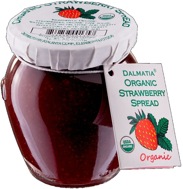 Dalmatia Organic Strawberry Spread, 8.5 Ounce -- 12 Per Case