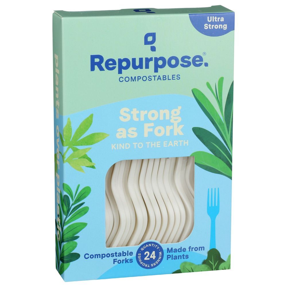 Repurpose Compostable High Heat Fork, 24 Count -- 20 Per Case