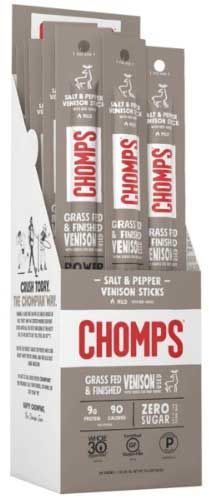 Chomps Salt And Pepper Venison Sticks, 1.15 Ounce -- 24 Per Case