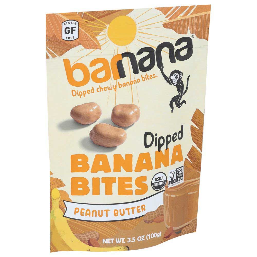 Barnana Organic Peanut Butter Chewy Banana Bites, 3.5 Ounce -- 12 Per Case