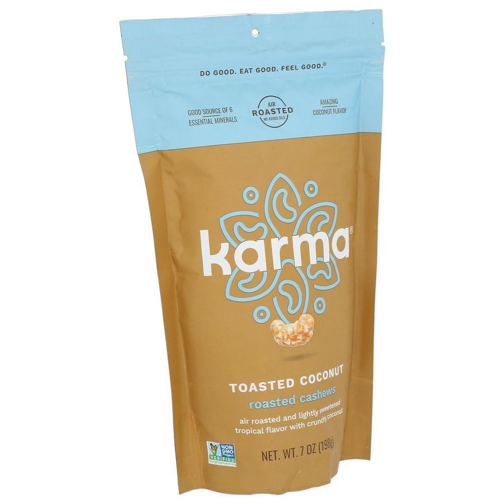Karma Toasted Coconut Roasted Cashews, 7 Ounce -- 6 Per Case