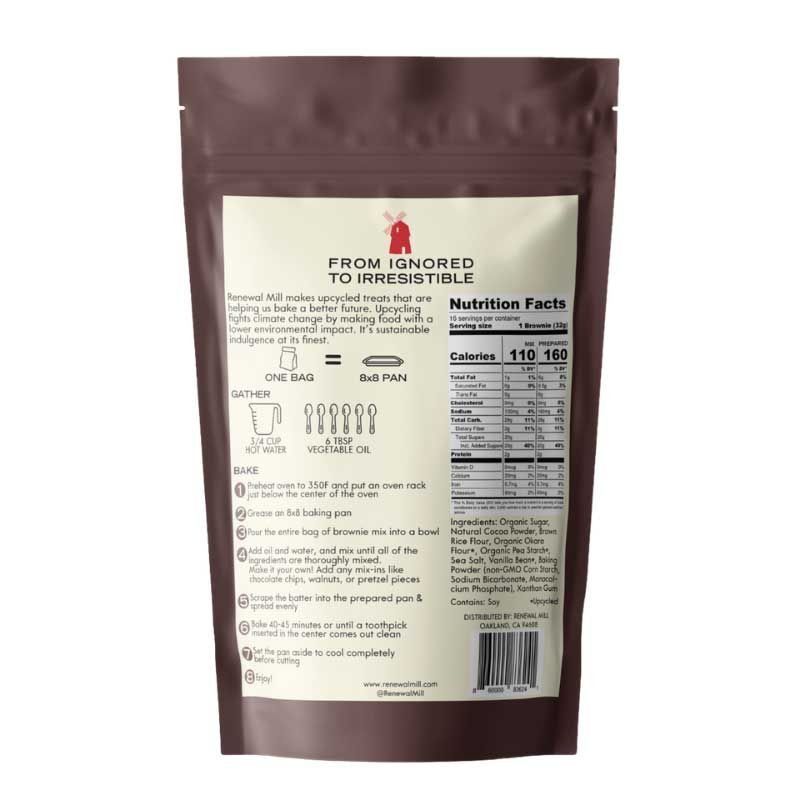 Renewal Mill Dark Chocolate Brownie Mix, 18 Ounce -- 6 Per Case
