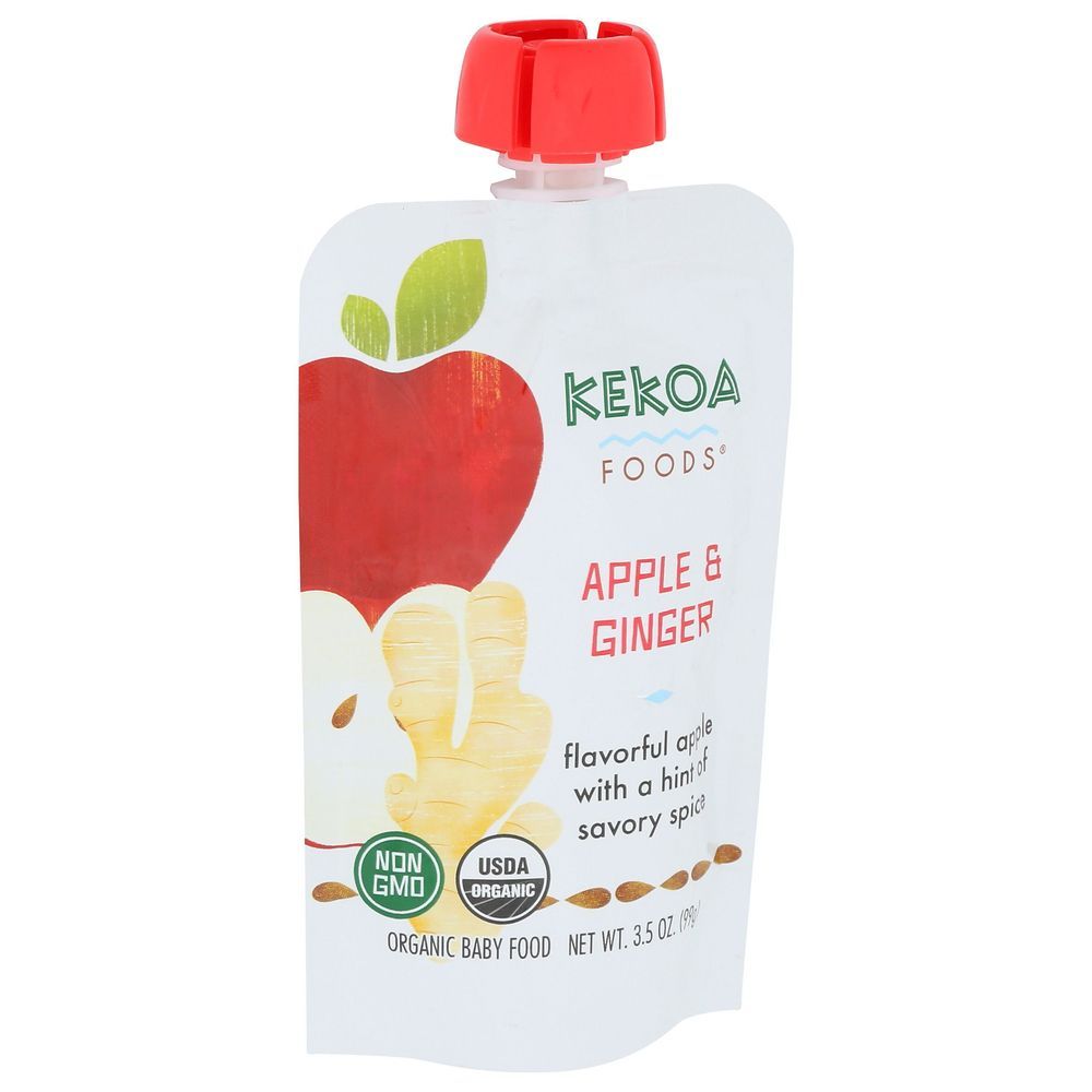 Kekoa Organic Apple And Ginger Baby Food, 3.5 Ounce -- 6 Per Case