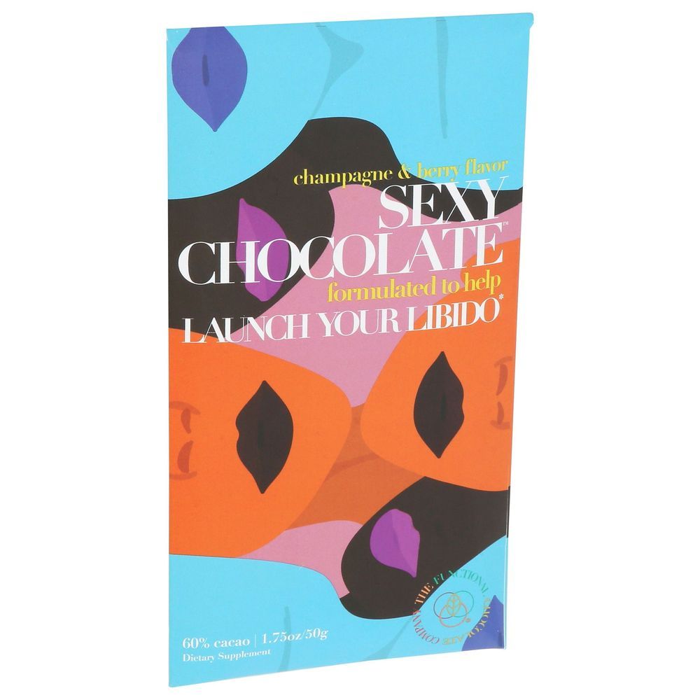 The Functional Chocolate Champagne And Berry Sexy Chocolate Bar, 1.75 Ounce -- 12 Per Case