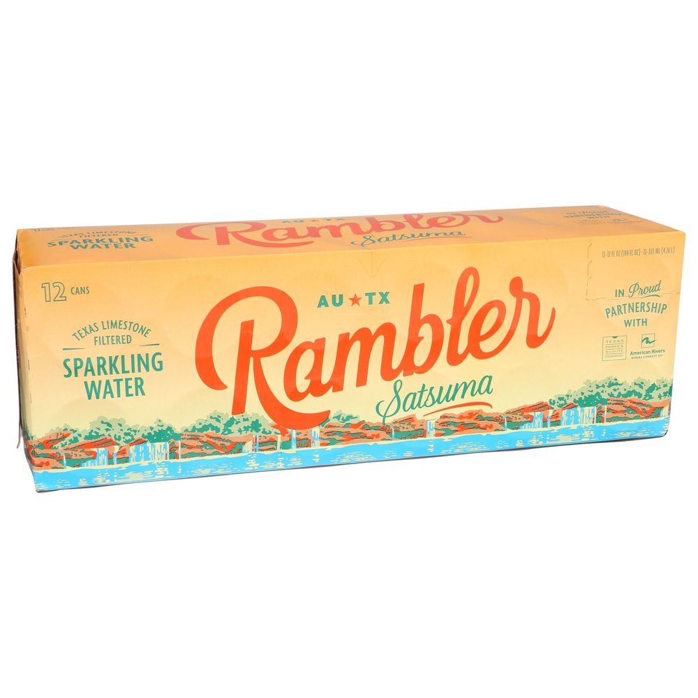 Rambler Satsuma Sparkling Water, 144 Fluid Ounce -- 2 Per Case