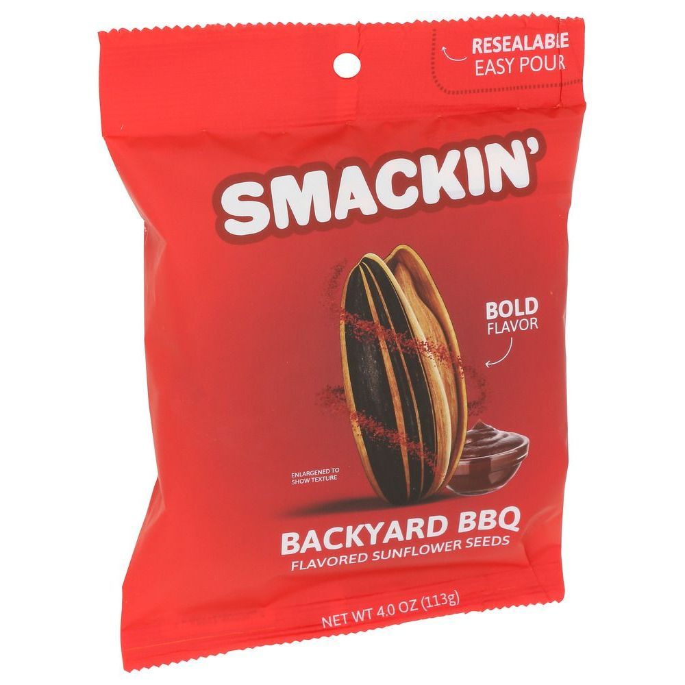 Smackin Backyard Bbq Sunflower Seeds, 4 Ounce -- 12 Per Case