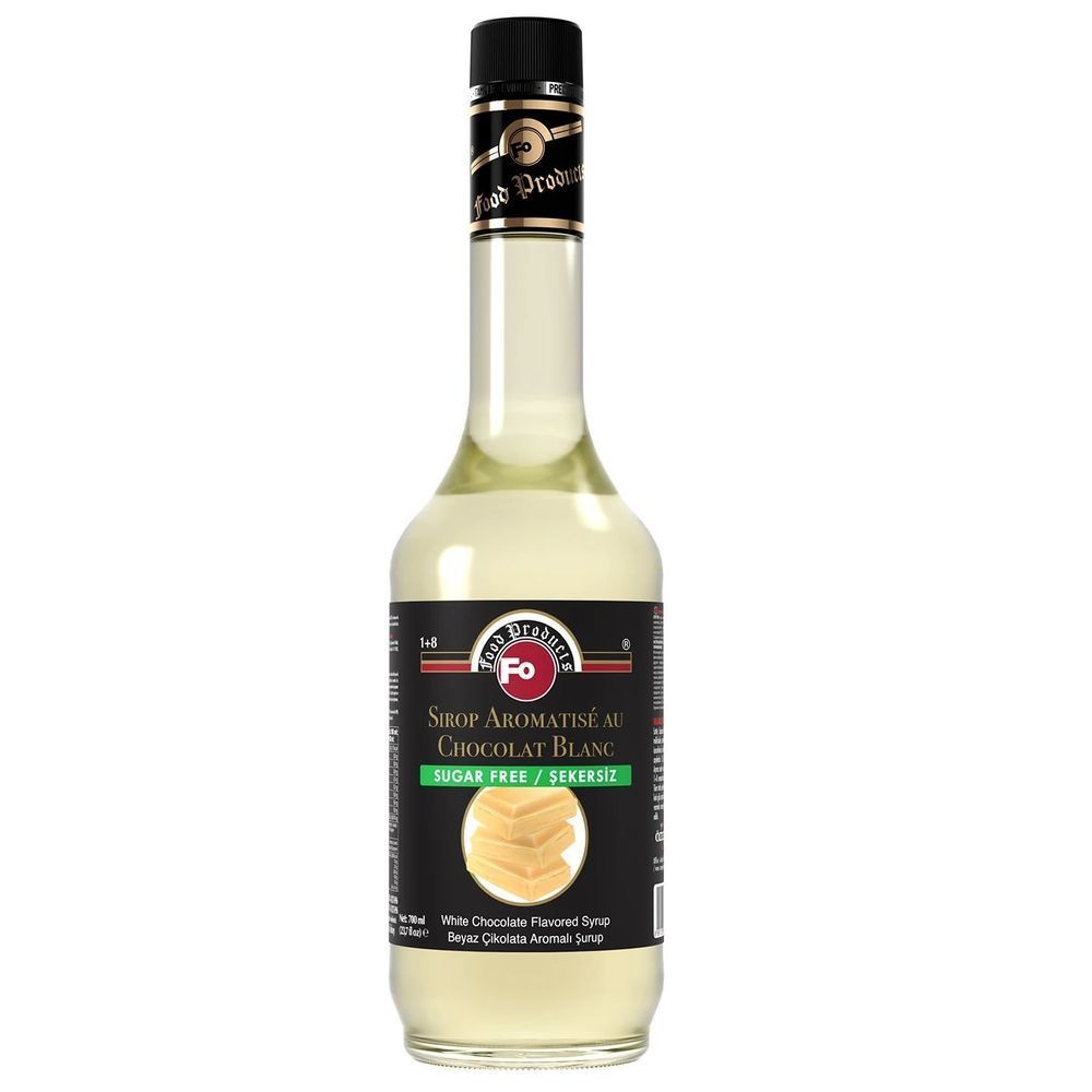 Fo Sugar Free White Chocolate Flavored Syrup, 700 Ml -- 1 Each