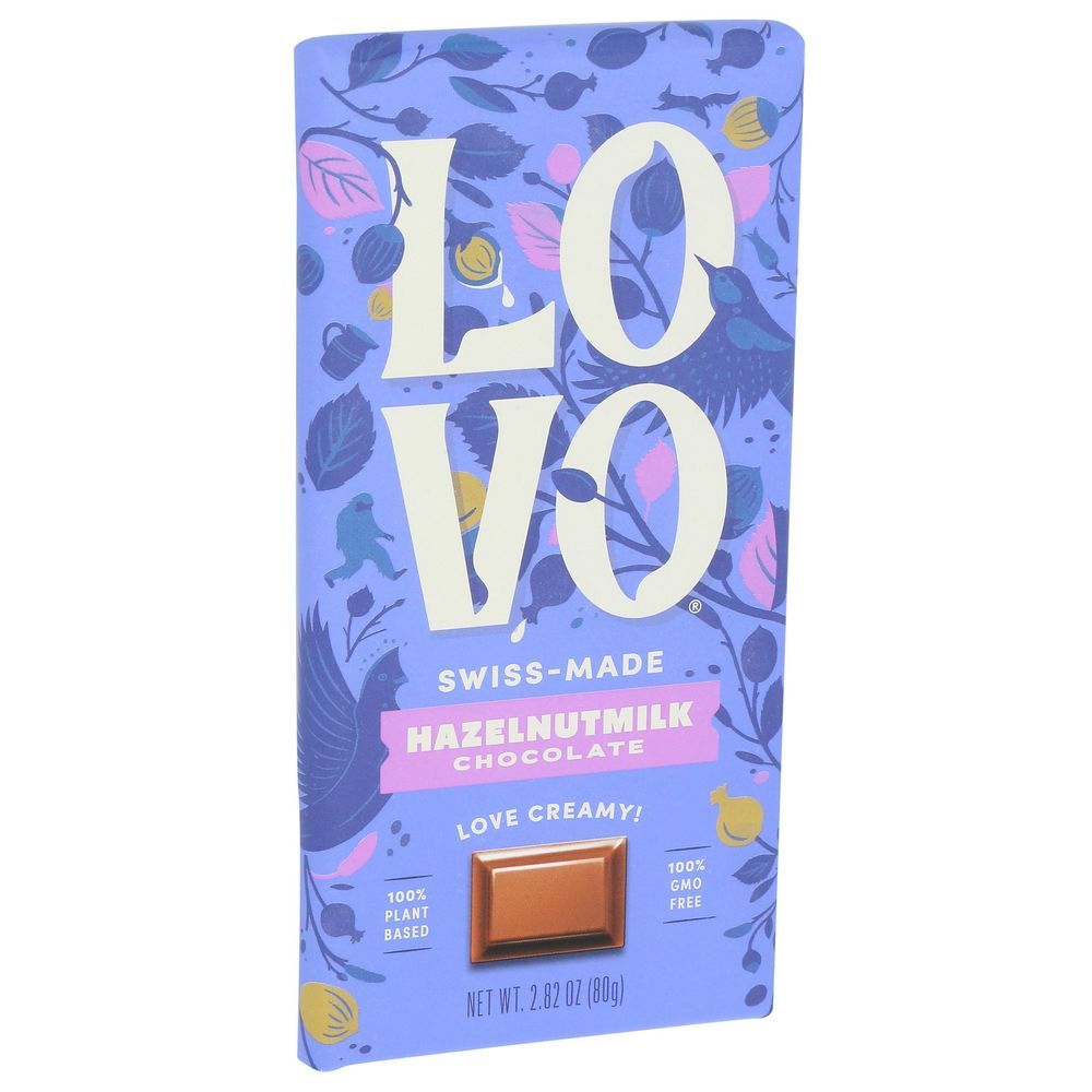 Lovo Hazelnutmilk Chocolate Bar, 2.82 Ounce -- 12 Per Case