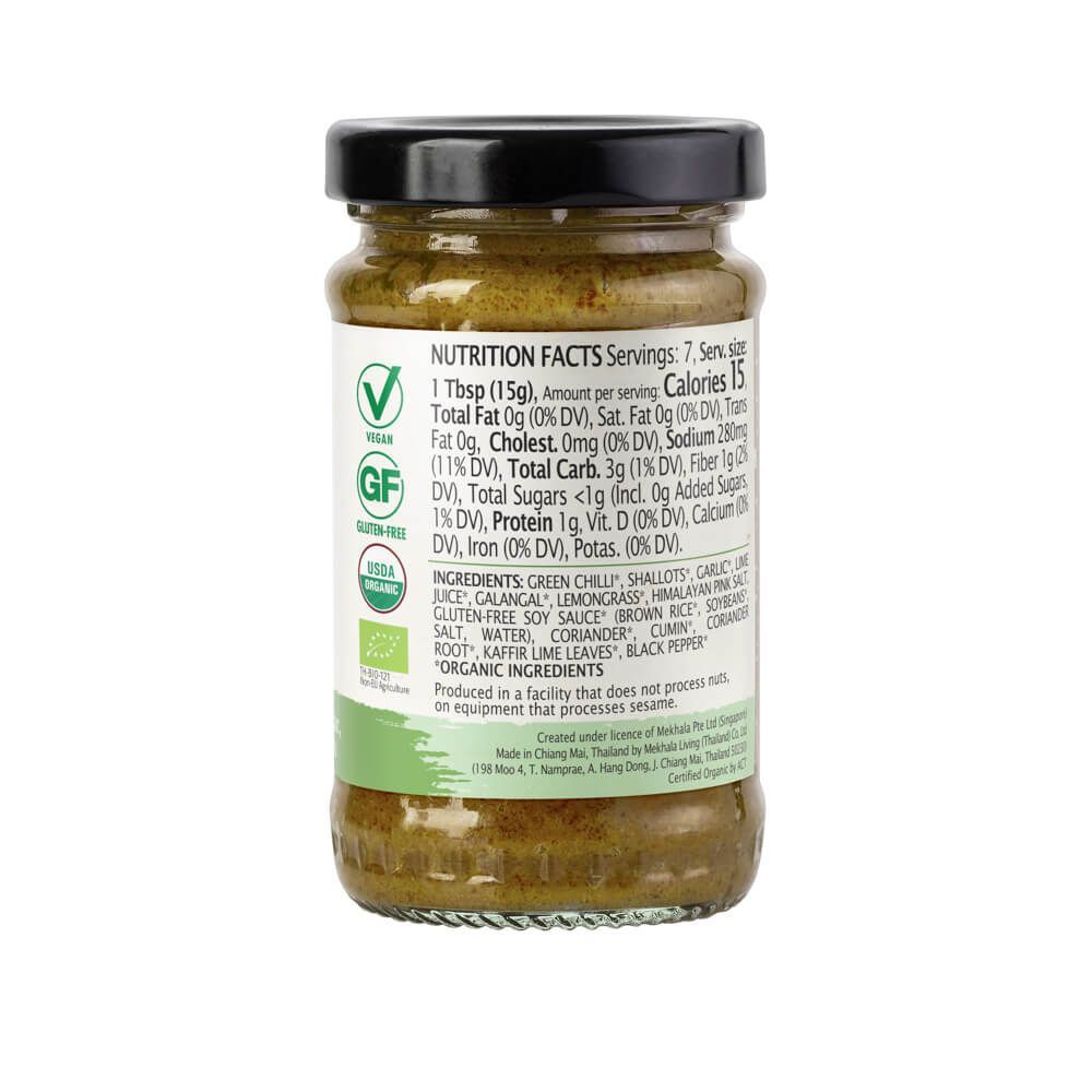 Mekhala Organic Thai Green Curry Paste, 3.53 Ounce -- 6 Per Case