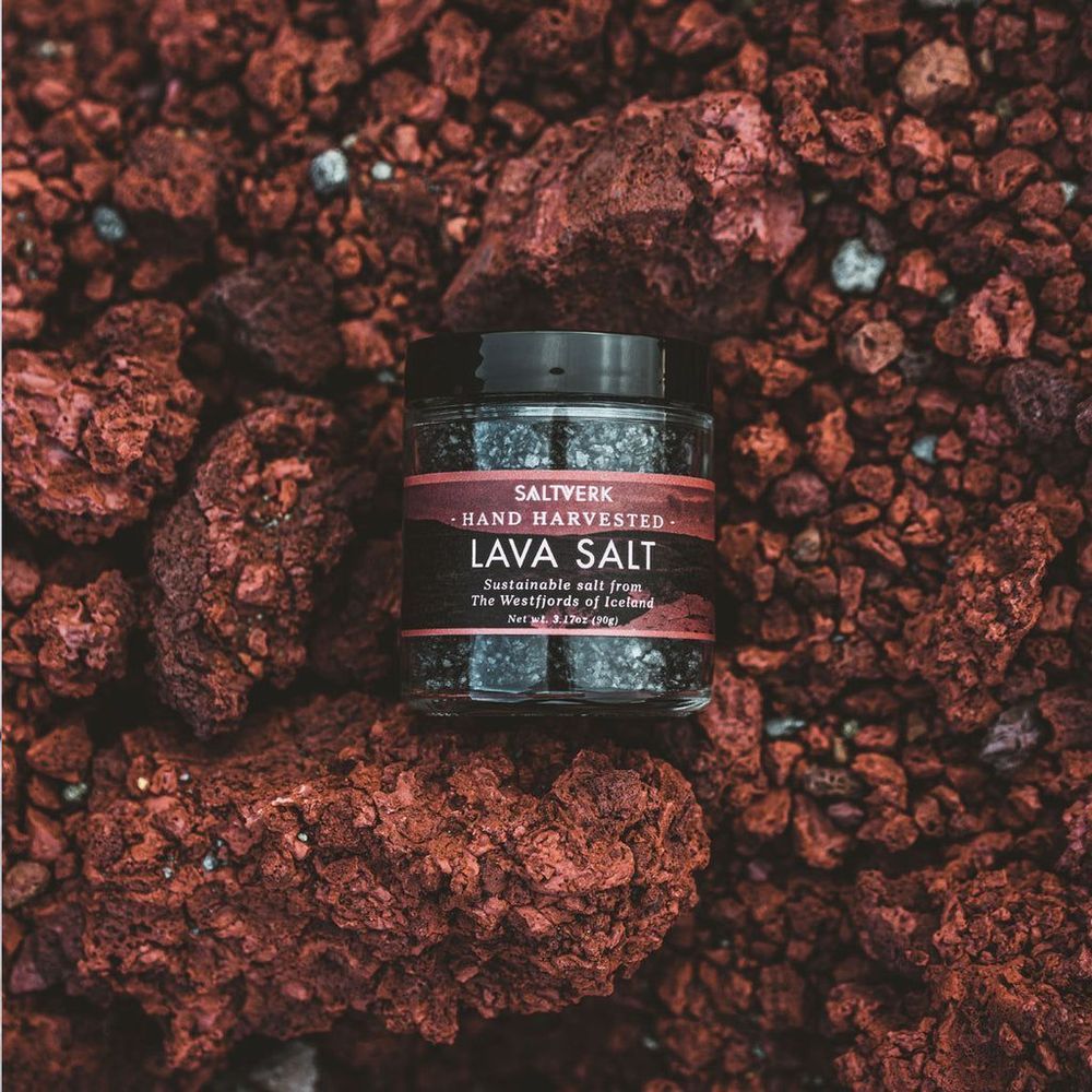 Saltverk Lava Sea Salt, 3.17 Ounce -- 6 Per Case