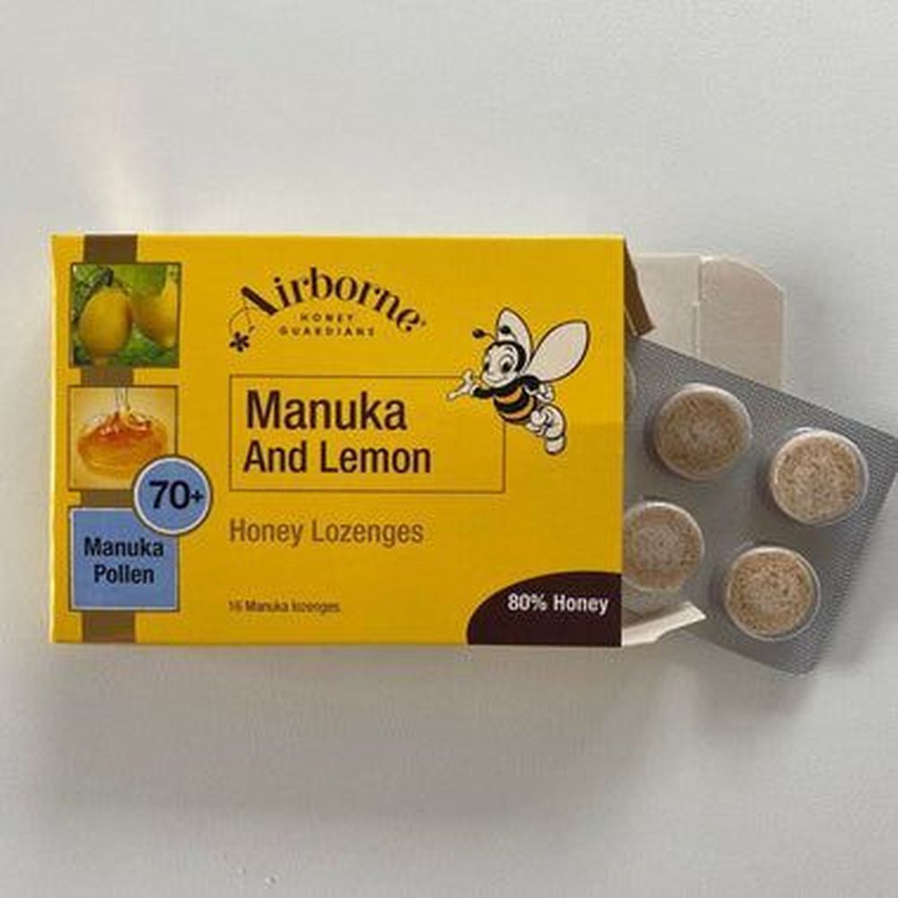 Airborne Manuka And Lemon Honey Lozenges, 1.58 Ounce -- 12 Per Case