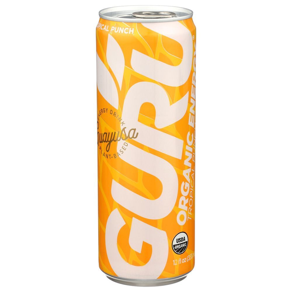 Guru Organic Guayusa Tropical Punch Energy Drink, 12 Ounce -- 24 Per Case