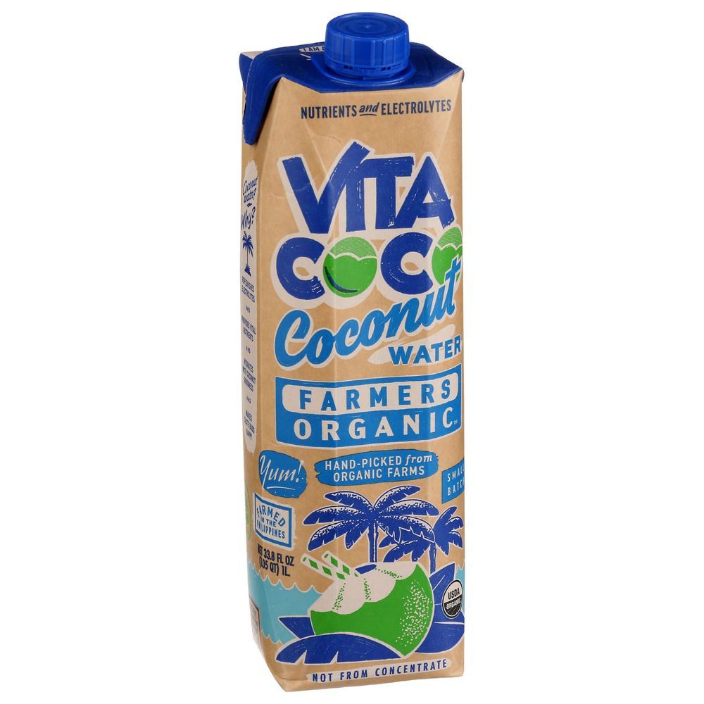 Vita Coco Farmers Organic Coconut Water, 33.8 Fluid Ounce -- 12 Per Case