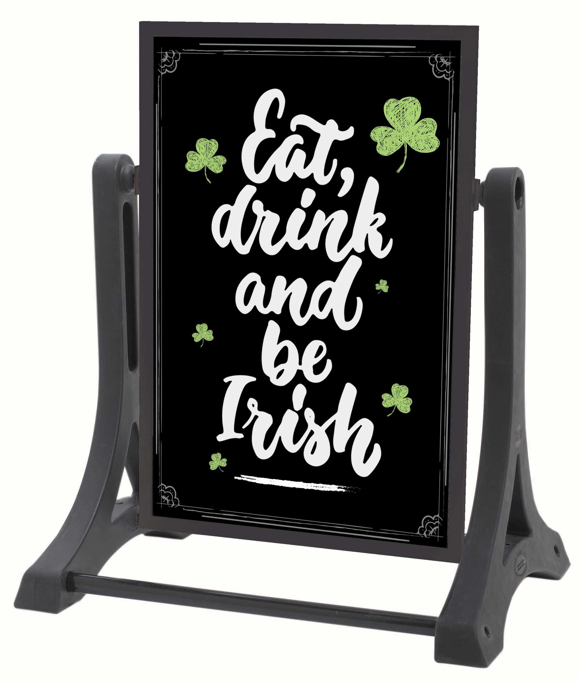 Aarco The Rocker (tm) Double Sided Sidewalk Sign With Bright Black Neon Marker Board, 42 X 32 X 22 Inch