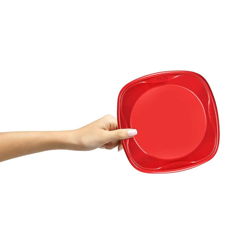 Solo Squared Plastic Plate, 10 Inch -- 180 Per Case