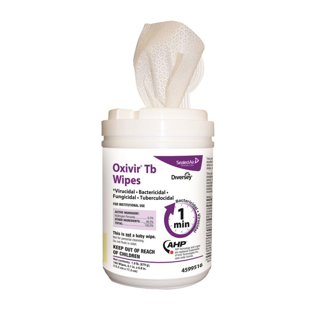 Oxivir White Hospital Grade Tb Wipes -- 1920 Per Case