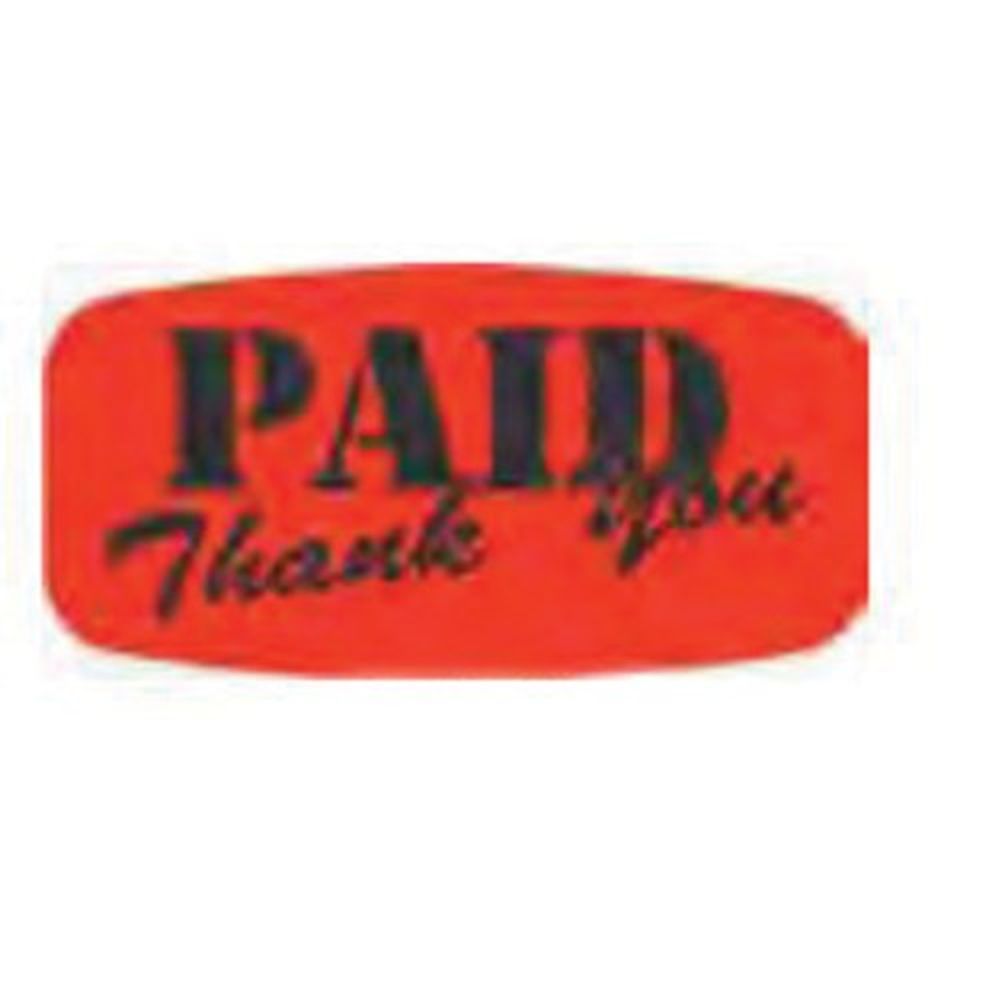 Bollin Black/red Oval Polish Sausage Label, 0.625 X 1.25 Inch -- 1000 Per Case