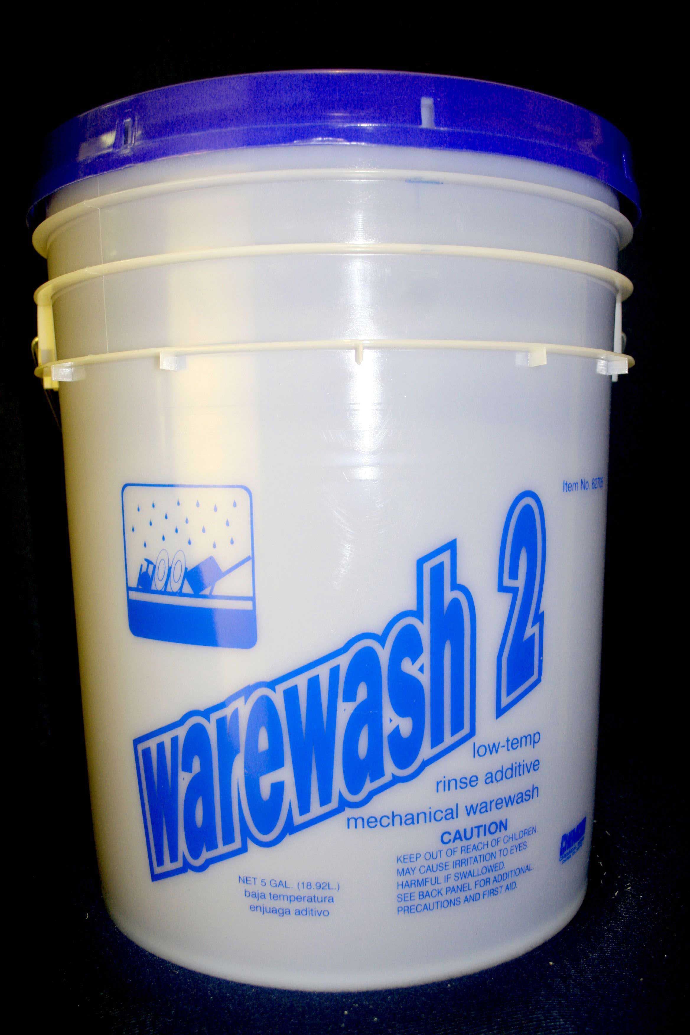 Chemcor Chemical Low Temp Rinse Aid Step 2 Warewash Detergent, 5 Gallon