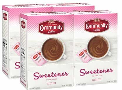 Community Coffee Calorie Free Pink Sweetener Packet -- 2500 Per Case