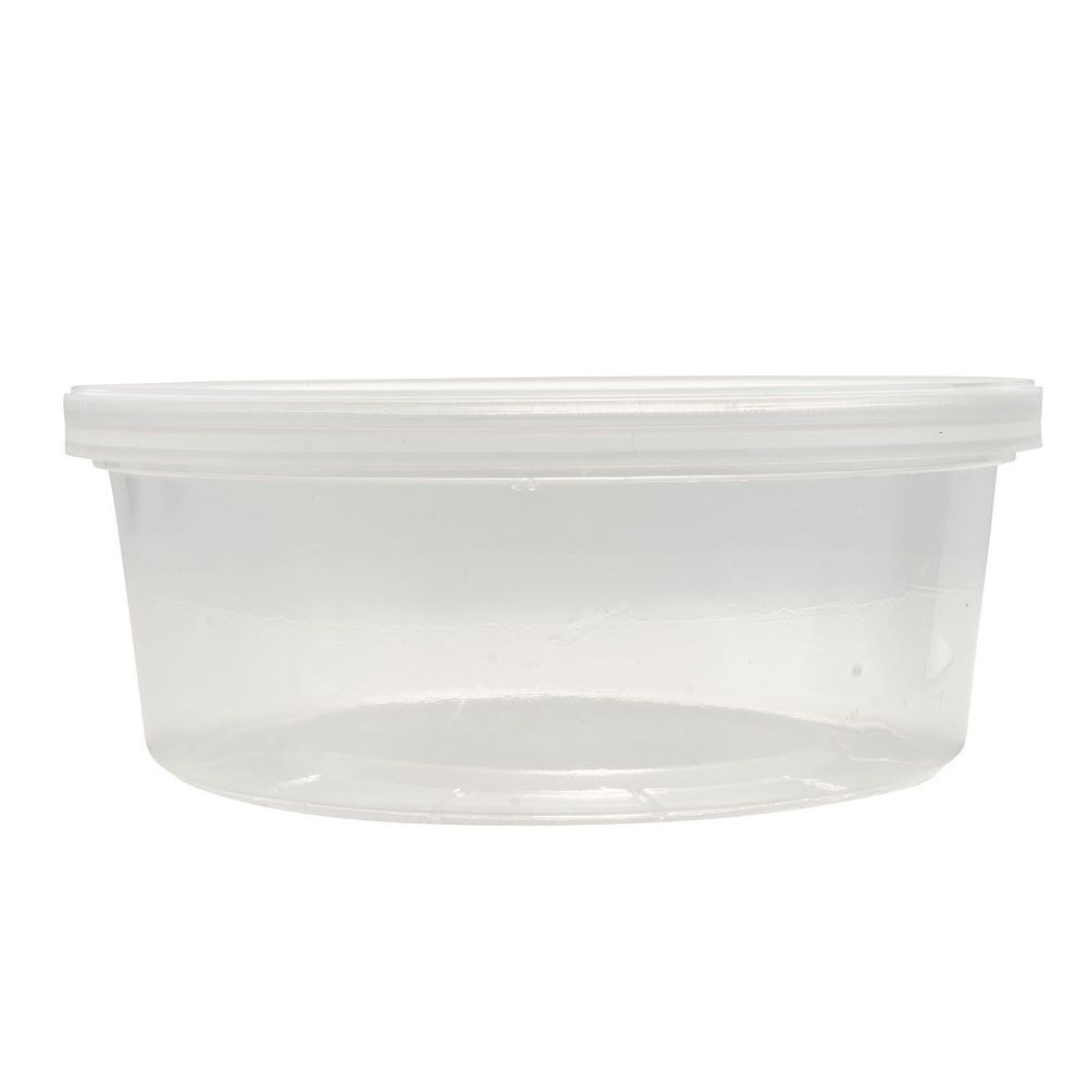 Eco-systems Translucent Polypropylene Round Deli Container, 8 Ounce Capacity -- 500 Per Case