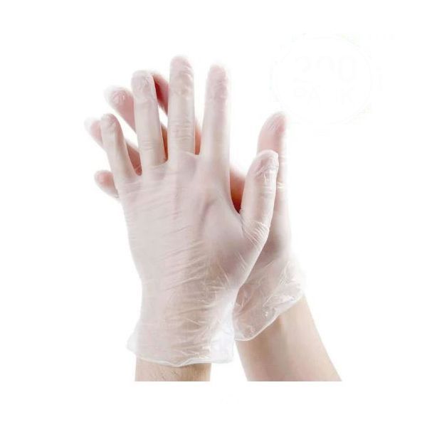 Safehand Vinyl White Medium Powder Free Non Medical Gloves -- 1000 Per Case