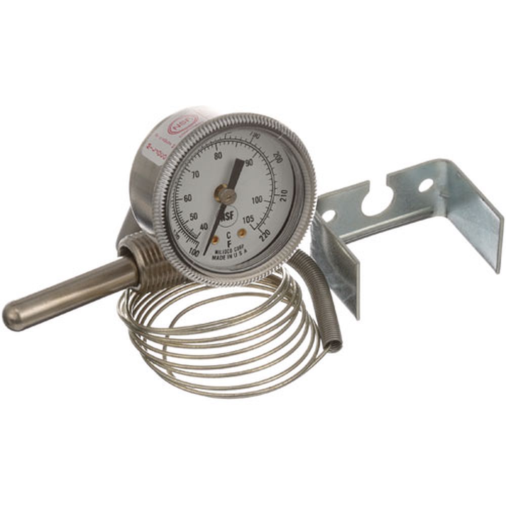 American Dish Service Ads299-1005 Rear Palnut Mount 100-220 F Temperature Gauge