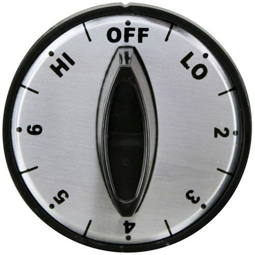 Atlas Off-lo-2-6-hi Chrome Face Knob For Atlas Part Number 1800-2471, 2 Inch Dia