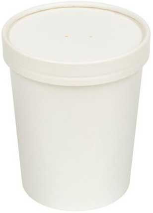 Inno-pak White Soup Cup With Paper Lid Combo Pack, 32 Ounce -- 250 Per Case