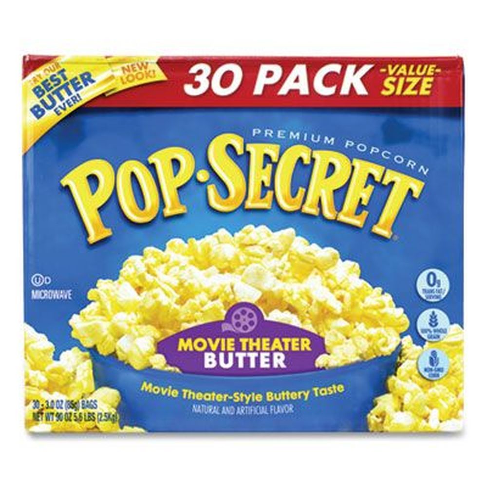 Pop Secret Movie Theater Butter Microwave Popcorn, 3 Ounce -- 30 Per Case