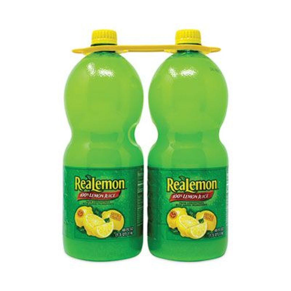 Realemon 100 Percent Lemon Juice, 48 Ounce -- 2 Per Pack