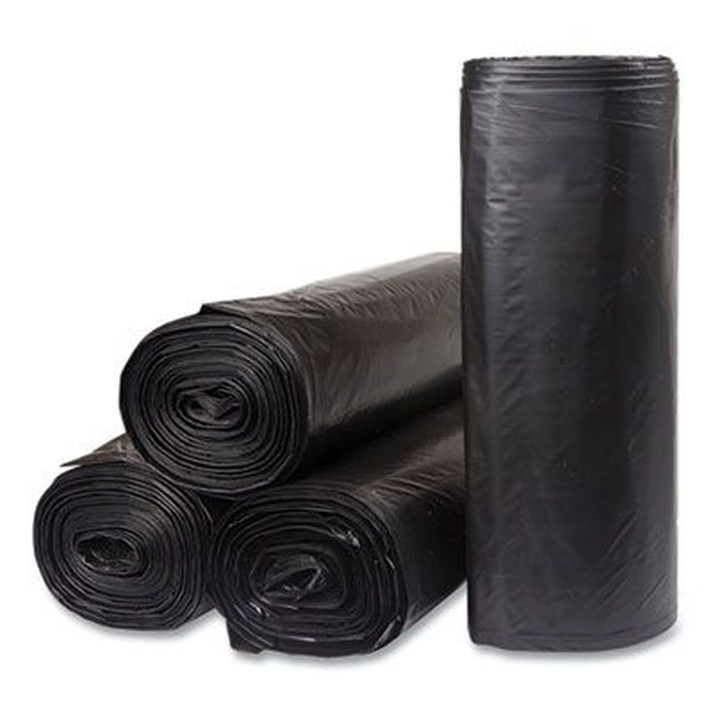 Inteplast Group Black 1.2 Mil Low-density Commercial Can Liner, 38 X 58 Inch - 10 Bags Per Roll -- 10 Rolls Per Case