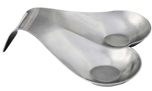 Tablecraft Stainless Steel Double Spoon Rest, 8.5 X 7 X 2 Inch -- 12 Per Case