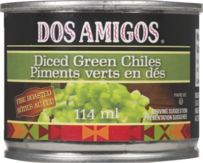 Dos Amigos Diced Green Chiles, 114 Ml -- 24 Per Case