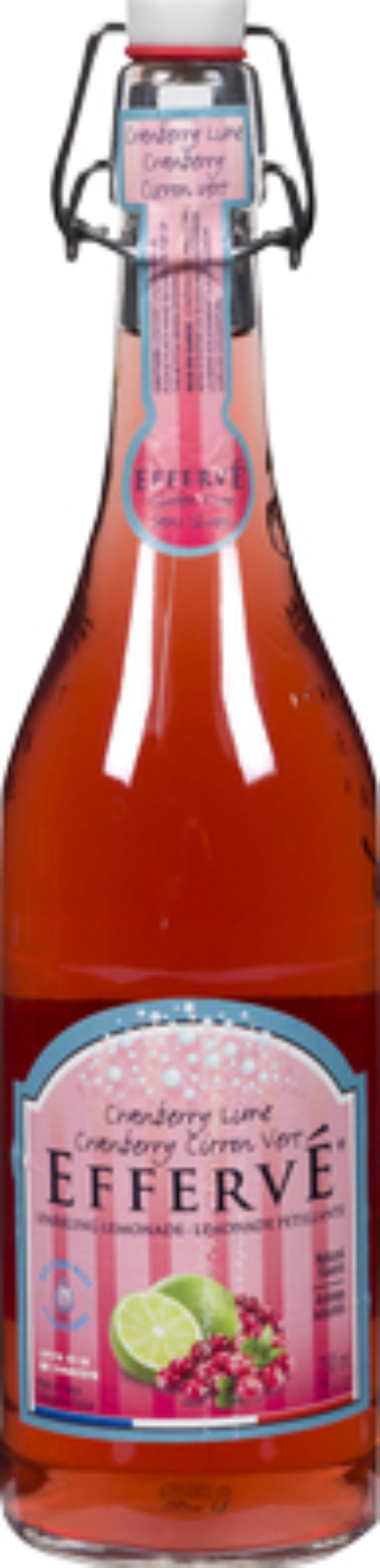 Efferve Cranberry Lime Sparkling Lemonade, 750 Ml -- 12 Per Case
